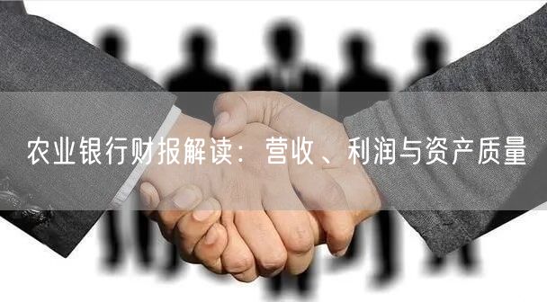 农业银行财报解读：营收、利润与资产质量