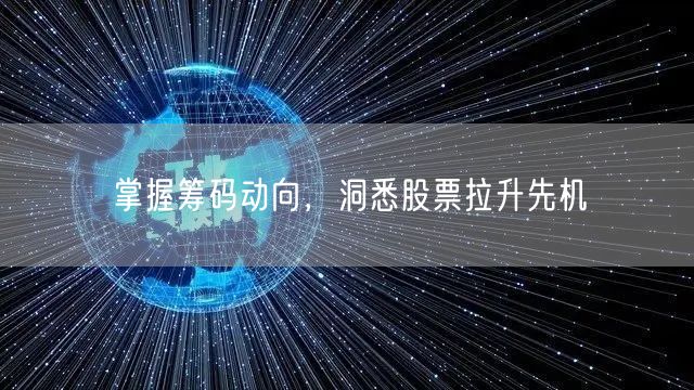 掌握筹码动向，洞悉股票拉升先机